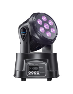 BETOPPER Luz DJ Cabeza Móvil Mini RGBW 7x8W para Eventos