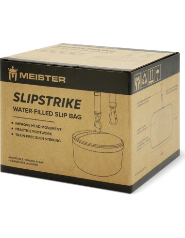 Bolsa de Boxeo Meister SlipStrike Llenada de Agua 18cm Negro