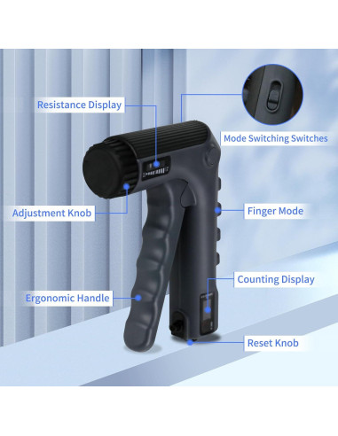 Entrenador de Fuerza de Agarre HXD-ERGO Ajustable 5-60 kg