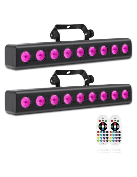 Barra de Luz LED 50W RGBW DMX con Control Remoto 2Pack