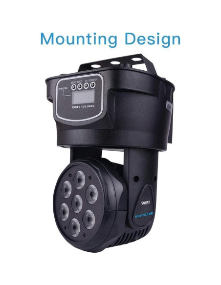 BETOPPER Luz DJ Cabeza Móvil Mini RGBW 7x8W para Eventos