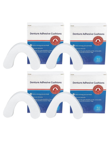 120 Almohadillas Adhesivas para Dentaduras Inferiores Ovovo