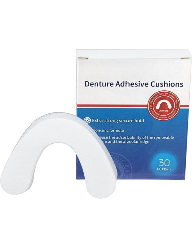 120 Almohadillas Adhesivas para Dentaduras Inferiores Ovovo