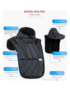 Bufanda Térmica para Cuello MJMOTO Invierno Impermeable Unisex 2