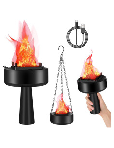 Lámpara de Llama Falsa LED Recargable USB Dolodomy 3D