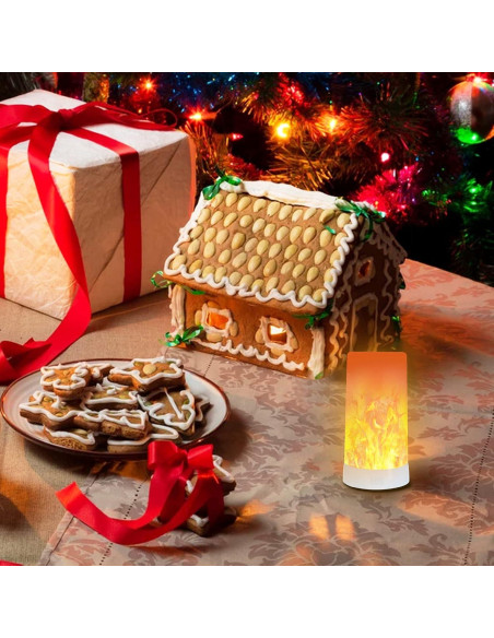 Lámpara LED Efecto Llama Kitmose Recargable USB 4 Modos Lámpara LED Efecto Llama Kitmose Recargable USB 4 Modos