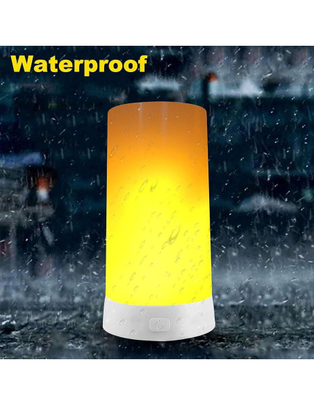Lámpara LED Efecto Llama Kitmose Recargable USB 4 Modos Lámpara LED Efecto Llama Kitmose Recargable USB 4 Modos