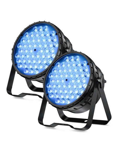 BETOPPER Luz DJ 2 Pzs 54x3W LED Par DMX Estroboscópica