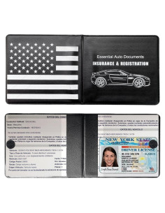 Soporte de Registro de Automóvil Ziciner 2Pack PVC Resistente al Agua