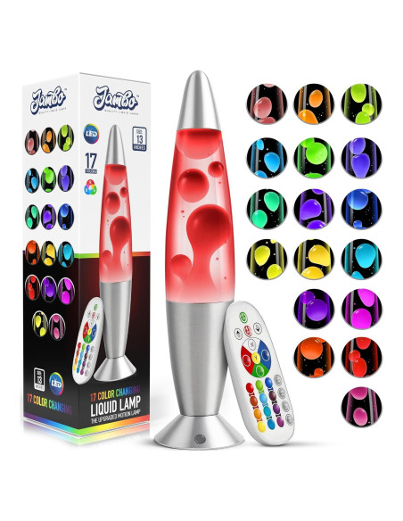 Lámpara LED Jambo 33 cm 17 colores con control remoto