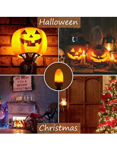 Bombillas LED E12 de Llama Parpadeante iCrius - Paquete de 2 2