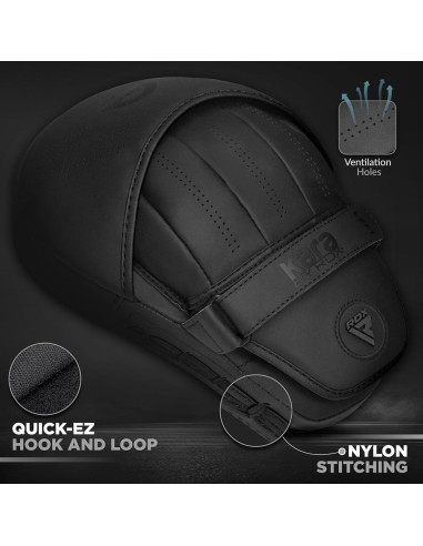 Almohadillas de Boxeo RDX F6 Curvadas de Cuero 25.4 cm