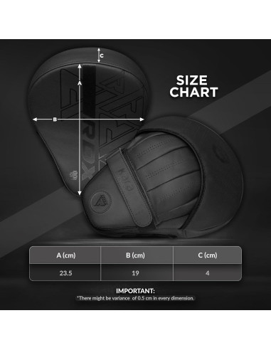 Almohadillas de Boxeo RDX F6 Curvadas de Cuero 25.4 cm
