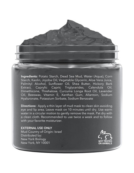 Máscara de Barro del Mar Muerto New York Biology 248g - Lavanda