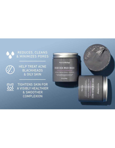 Máscara de Barro del Mar Muerto New York Biology 248g - Lavanda