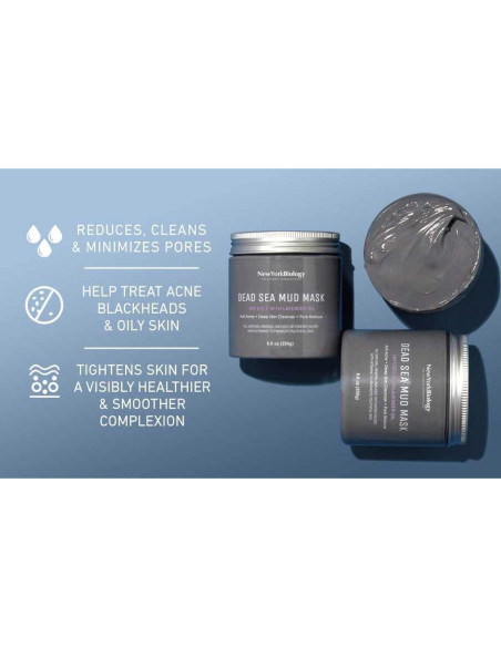 Máscara de Barro del Mar Muerto New York Biology 248g - Lavanda