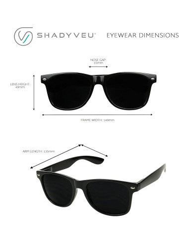 Gafas de sol ShadyVEU categoría 4 UV400 para ojos sensibles