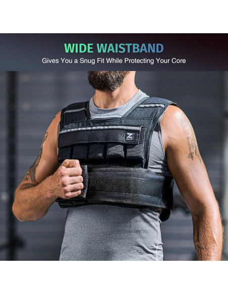 Chaleco con peso ajustable ZELUS 9kg para entrenamiento