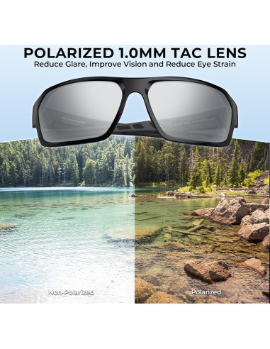 Gafas de Sol Polarizadas KastKing Chippewa UV400 Marco Envolvente