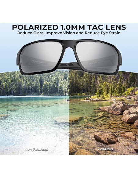 Gafas de Sol Polarizadas KastKing Chippewa UV400 Marco Envolvente