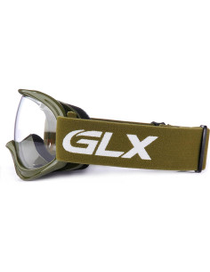 Gafas de Motocross GLX YH15 Antivaho para Niños Verde Militar 2