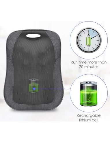 Masajeador de Espalda Inalámbrico Comfier CF-1902F con Calor