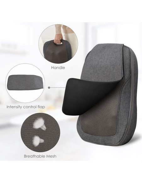 Masajeador de Espalda Inalámbrico Comfier CF-1902F con Calor