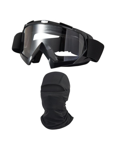 Gafas de Motocross Unisex con Protección UV y Pasamontañas