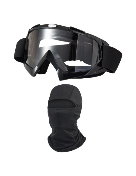 Gafas de Motocross Unisex con Protección UV y Pasamontañas