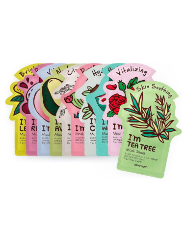 Mascarilla Facial Hidratante TONYMOLY Soy Real - 10 Unidades