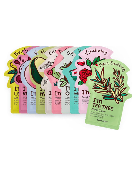 Mascarilla Facial Hidratante TONYMOLY Soy Real - 10 Unidades