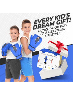 Saco de Boxeo Inflable para Niños YGA Sports 160 cm con Guantes 2