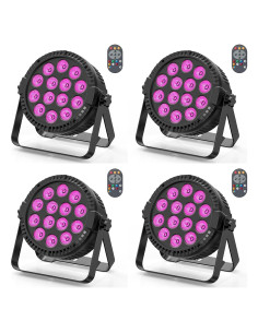 Luces LED Par U`King RGBW 4 en 1 para eventos y DJ
