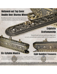 Soporte de Incienso Taikuri Bronce 32cm para Meditación 2