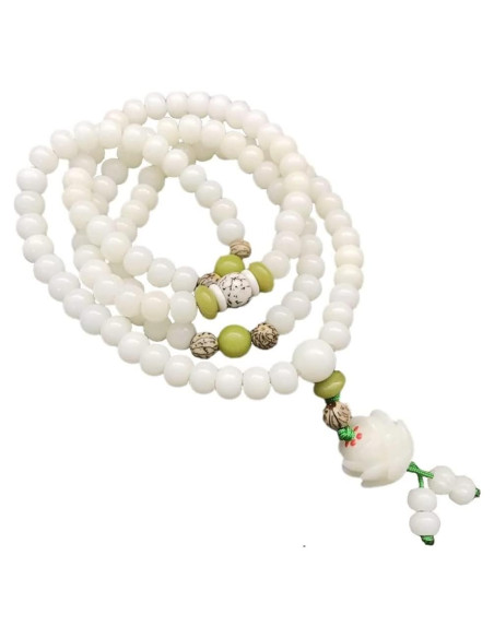 Pulsera de Meditación de Jade Bodhi 108 Cuentas para Yoga Pulsera de Meditación de Jade Bodhi 108 Cuentas para Yoga