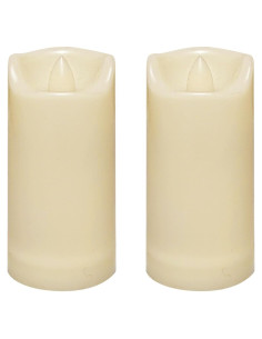 Velas LED Sin Llama a Prueba de Agua Jingtech 5.08x10.16cm 2 Pack
