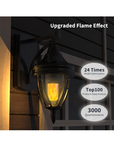 Bombillas LED de Llama Morsatie - Efecto Fuego - Paquete de 2