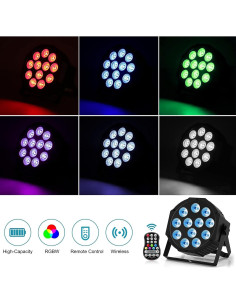 Luces Par Recargables RGBW HOLDLAMP 36W con Control Remoto 2