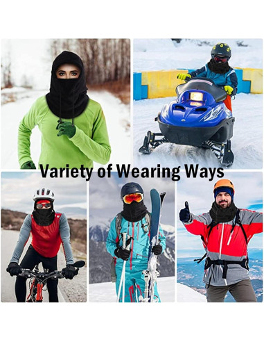Mascarilla Balaclava Invierno Forro Polar Unisex a Prueba de Viento