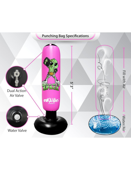 Saco de Boxeo Inflable Rekavary 1.60 m con Guantes y Bomba