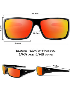 Gafas de sol polarizadas KastKing Iditarod UV 100% para deportes 2