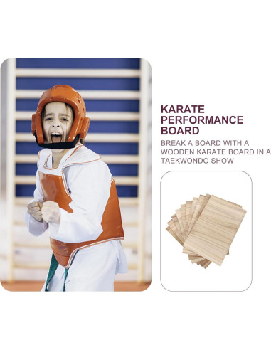 10 Tableros de Rompimiento Taekwondo Veemoon 30x20x0.6cm