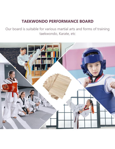 10 Tableros de Rompimiento Taekwondo Veemoon 30x20x0.6cm