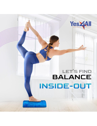 Rodillo de Espuma EVA Yes4All 30.48 cm Azul para Masaje