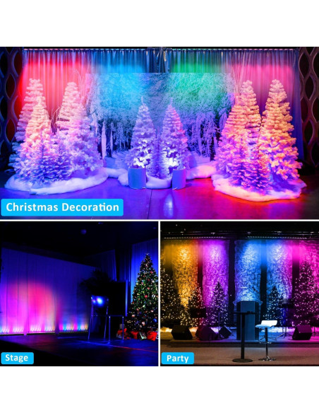 Barra de Luz LED LaluceNatz 24 LEDs 96W RGBA para Eventos