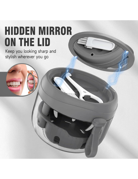 Caja de Baño para Dentaduras NETCEEM, Estuche Portátil 9.4cm