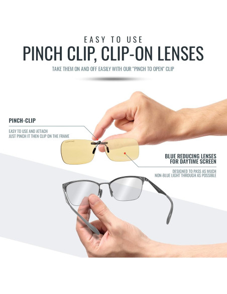 Gafas Clip-On Bloqueo Luz Azul Biorhythm Spectra479