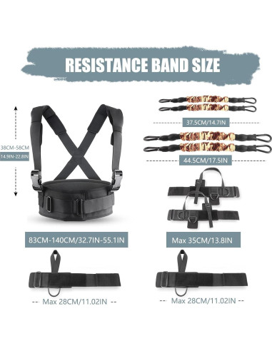 Bandas de Resistencia YNXing 240 lbs para Boxeo y Fitness