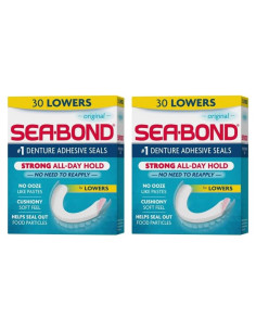 Sellos Adhesivos para Dentaduras Sea Bond Inferiores 30 Unidades