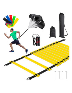 Juego de Entrenamiento de Fútbol MIVERYEA - Escalera de Agilidad 6.1m